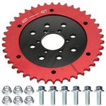 GREHUA Universal Split Sprocket Adapter & 420 Chain 42 Tooth for Coleman CT200U BT200X CT200U-EX Motovox MBX10 Baja Warrior MB200 Doodlebug DB30 Predator 212 196cc 6.5hp Mini Bike Go Kart Racing Parts