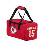 FOCO - NFL Officially Licensed Team Logo Dual Compartment Insulated Lunch Box Cooler Duffel Bag (Patrick Mahomes - Kansas City Chiefs)