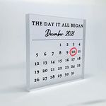 The day all it began - Personalized Calendar, Valentines Day Gift, Gift for Her, Anniversary Gift, Gift for wife husband, Gift for him