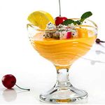 Farielyn-X Dessert Bowl Ice Cream Bowl Flower Design Glass (150 ml) Dessert Bowls Ice Cream Cup Set (NM ice Bowl, 6)