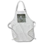 3dRose Michaelangelos David Statue Full Length Apron with Pockets, 22 by 30-Inch