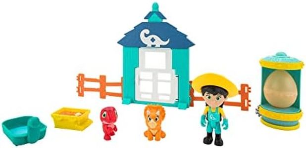 Squishville by Squishmallows DNR0013 Features Light Up Egg Incubator, 3 Min, Two Baby, Plus Six Accessories-Toys for Kids-Your Favourite Pre-Westoric Ranchers, Dino Ranch Hatchery Adventure Set