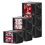 SUOCO Storage and Moving Bags 6 Pack, Heavy Duty Extra Large Clothing Bins Containers Organizers for Clothes, Comforters, Blankets, Pillows, Bedding