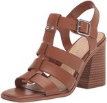 Marc Fisher Women's Fynlee Heeled Sandal, Luggage 120, 6.5 US