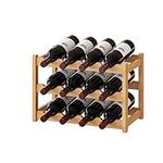 BMOSU Bamboo Wine Rack Wine Storage