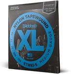 D'Addario ETB92-5 Tapewound 5-String Bass Guitar Strings - Medium, 50-135, Long Scale