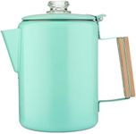 COLETTI Bozeman Camping Coffee Pot — Camping Coffee Makers, Coffee Percolator – America's Sleekest Percolator – NO Aluminum or Plastic (Seafoam)