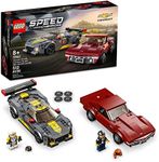 LEGO Speed Champions Chevrolet Corvette C8.R Race Car and 1968 Chevrolet Corvette 76903 Building Kit; New 2021 (512 Pieces), Multicolor.