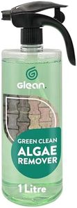GLEAN Green Clean Algae Remover | 1L Covers 10m² | Ready to Use Spray | Patio Cleaner for Moss, Mould, Lichen & Algae | Spray and Leave | Paths, Fences, Roof Tiles, Decking, Brick & Concrete Surfaces