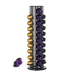 MaxMiuly Nespresso Capsule Holder, Coffee Capsule Holder for 40 Nespresso Pods,Coffee Capsule Storage Rotating Stand