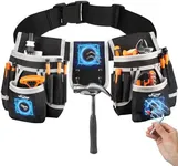 POTUINOM Tool Belt, Magnetic Tool Pouch with 26 Pocket Tool Belts for Men Heavy Duty Tool Pouch Bag, Detachable Tool Bags for Carpenter, Electrician, Woodworker, Construction