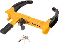 Stanz (TM) Heavy Duty Trailer Lock Wheel Clamp, Universal Security Tire Lock, Adjustable Anti Theft Lock for Trailers SUV Boats ATVs Motorcycles Golf Cart for Max 250mm Tire,