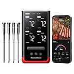 ThermoMaven Bluetooth Wireless Meat Thermometer - 4 Probes IPX8 Waterproof 6 Sensors, 152m Bluetooth 5.3, Stable WiFi Unlimited Range, Smart Standalone Base for BBQ Grill Oven Smoker Air Fryer Kitchen