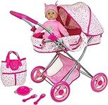 Lissi Deluxe Doll Pram with 13" Bab