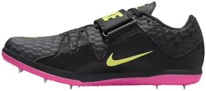 Nike Mens High Jump Elite Unisex Jumping Spike (Black/Volt/Pink, US Footwear Size System, Adult, Men, Numeric, Medium, 8)