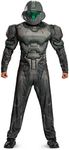 Disguise Men's Halo Spartan Buck Muscle Adult Costume, Green, X-Large