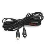 EKAAZ Audio Video Rca Extension Rca Cable Male To Female For Speaker, Subwoofer, Amplifier, Camera, Hdtv, Rca Audio Extender cable, Black 15ft / 5 meter