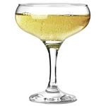 Pasabahce Bisto Champagne Glass Coupe - Set of 6 (270 ml,Clear)