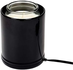 Glossy Black Ceramic Stoneware Electric Jar Candle Warmer