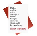 Gonzey Romantic Birthday Card,Love Cards For Boyfriend Girlfriend Husband Wife Him Her