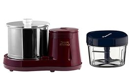 Butterfly Premium Vegetable Chopper 600 ml Blue & Butterfly Rhino Table Top Wet Grinder, 2L (Cherry)