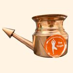 The Yogis Copper Neti Yoga and Ayurveda Jala Neti Pot for Sinus, Nose Irrigation and Cleaning 400ml