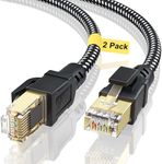 Cat 8 Ethernet Cable 6FT 2Pack, BUS