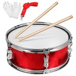 Milisten Marching Drum Set 13 Inch, Snare Drum with Wooden Mallet, Gloves and Strap, Drum Snare Drum Kit