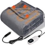 12V Heated Car Blanket Flannel Gent
