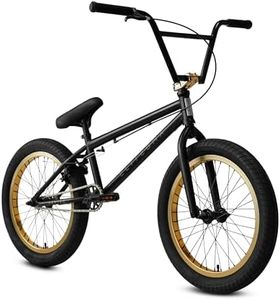 Elite BMX 18", 20" & 26" Model Freestyle Bike - 3 Piece Crank (20", Black OE)