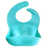 a baby cherry - Baby Bibs | Bib For Baby | Comfortable Soft, Durable, Easy Wipe, Waterproof, Adjustable Neckline Buttons | Silicone Bib for Feeding Infants and Toddlers (6M to 5Y) Set of 1