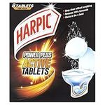 Harpic Power Plus Toilet Cleaner 8 Active Tablets Deep clean without scrubbing Remove 100% limescale Works in the u-bend Pack size: 200g