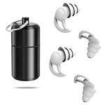 Ear Plugs for Sleeping Noise Cancelling Reusable Soft Silicone Earplugs for Sleeping, Snoring, Work & Studying Traveling Swimming(2 Pairs)