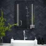 Pebble Grey™ Tannon Illuminated LED Bathroom Mirror with Concealed Heated Demister Mirror Pad and light Sensor | 500 x 700 | IP44 Rated