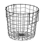 Wire Baskets with Handles, Metal Laundry Basket Laundry Hamper Utility Storage Bins Large Basket for Organizing Clothes Blanket Heavy Duty Iron Wire Utility Storage Basket Metal Basket