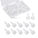 AIEX 30pcs Syringe Adapter, Clear Male Luer Lock 1/8 Luer Lock Connector Kit to Syringe Coupler Adapter