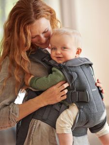 BabyBjörn Baby Carrier One – Denim Grey, Ergonomic Adjustable Carrier