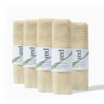 Pai Skincare London | Organic Muslin Face Cloths for Gentle Cleansing and Exfoliation, Reusable Skin Cleansing Wipe for Sensitive Skin. Aileron Double Sided Muslin, Pack of 5