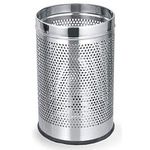 Goodwill Tech Stainless Steel Dustbins Round Shape – 10 Liter, Durable Bin, Multipurpose Wastebasket for Home/Office/Kitchen/Laundry Garbage (Silver, Pack of 4)