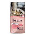 Burgess Dry Cat Food for Adult Cats Rich in Salmon, 10 kg