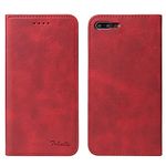 TOHULLE iPhone 6 Plus Case, iPhone 6S Plus Case, Premium PU Leather Wallet Case with Card Holder Kickstand Built-in Magnetic Closure Flip Folio Phone Cover for iPhone 6 Plus/6S Plus - Red