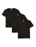 Fruit of the Loom Men's Heavy T Shirt, Black, XXL UK