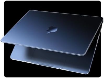 EooCoo [Ultra Thin Armor] Compatible with MacBook Air 15 inch Case 2024 2023 M3 A3114 A2941 M2 Chip, [100% Match Midnight][Anti-Fingerprint] Protective Hard Shell&Keyboard Skin, Midnight Clear