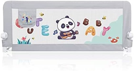 CCLIFE Sponda Da Letto Pieghevole Sponda di Sicurezza per Bambini Barriera Letto Altezza Può Sollevamento Verticale 150cm