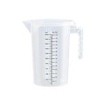 Ｂｅｓｇａ Measuring Cup with Scale Liquid Container Clear Measuring Jug with Handle Tea Shop Kitchen Accessories, 2L