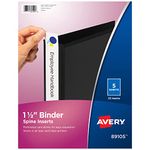 Avery 1.5 inch Binder Spine Inserts, Pack of 25 (89105)