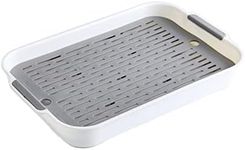 Gigicloud Rabbit Litter Box with Grate, 14.5 x 9.5 Inch Guinea Pig Litter Pan Anti-turnover Pet Toilet Potty Trainer Corner Guinea Pig Training Pan Cage with Toilet Tray For Rabbit Chinchilla Guinea