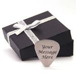 Both Sides Laser Engraved - Personalised Engraved Guitar Pick Plectrum, Gift Box option, BOLD CONTRASTING ENGRAVING - GIFT WEDDING MUSIC PRESENT CHRISTMAS BIRTHDAY (Luxury Gift Box)