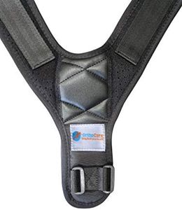 OrthoCure - Adjustable Back Posture Corrector - Unisex for Women & Men with Carry Bag – Premium Quality Durable Upper Back Brace For Posture - Improve Slouching Hunching & Kyphosis – Relives Neck & Shoulder Pain – Support and Correct Spine & Clavicle – Gives You Better Posture, Healthy Spine, Stands Taller & Regain Confidence (Large (92-115cm))