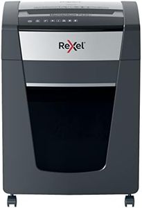 Rexel P420+ Cross Cut Paper Shredder, Shreds 22-20 Sheets (70-80 gsm) At Once, P4 Security Level, Jam-Free Technology, Office Use, 30 Litre Pull-Out Bin, Black, Momentum Range, 2021420X